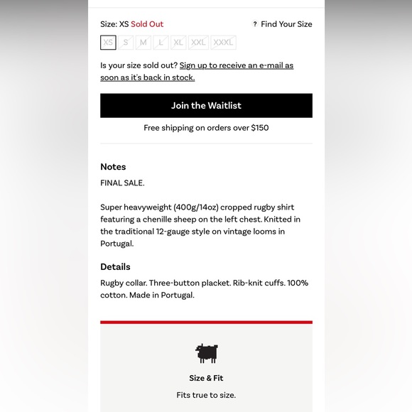 Warm & Wonderful Cropped Sheep Rugby Polo Top in Diana Red - Picture 13 of 13